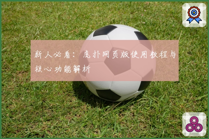 新人必看：虎扑网页版使用教程与核心功能解析